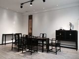 璞木禅意新中式家具老榆木雅黑茶桌明式茶空间会所茶桌椅组合