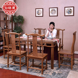 红木家具长餐桌鸡翅木餐桌椅组合实木仿古餐厅饭桌中式简约古典