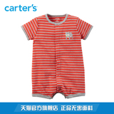 Carter's1件式红色短袖连体衣哈衣爬服全棉狗狗男婴儿童装118G282
