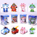 正品韩国Q版变形ROBOCAR POLI机器人玩具 变形警车珀利可爱玩具车