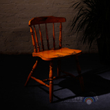 欧式田园做旧休闲椅子 时尚创意卧室美式乡村餐椅实木书桌靠背椅