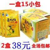 韩国进口柚子茶 正品大洋蜂蜜柚子水果茶 15袋装健康夏季必备包邮
