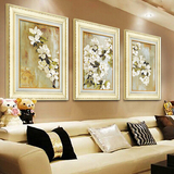 现代美式欧式客厅装饰画家饰有框画沙发背景墙画挂画壁画苹果花开