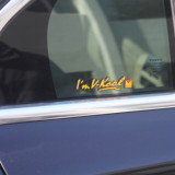 i am v-kool 威固车贴 车窗 汽车挡风玻璃贴纸 三角玻璃小黄标贴