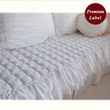 韩国代购【Asa room】沙发垫 白色荷叶边可定做沙发装饰坐垫dc643