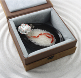 创意3D立体树脂画香薰盘 金鱼陶瓷香脂画 家居风水摆件 结婚赠礼