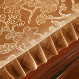 沙发垫带靠背毛绒防滑长椅垫连体红木组合海绵坐垫加厚冬季实木质