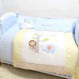 韩国婴儿床品三件套 幼儿园被子床褥含防尿湿内芯天然小米枕头