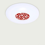 特价LED吸顶灯红白圆形现代简约客厅灯祥云卧室灯书房灯新款