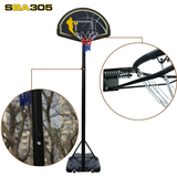 SBA305-019成人户外篮球架家用移动实心球框标准篮球圈高度可升降