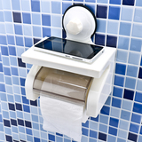 卫生间浴室免打孔纸筒 厕所纸巾盒吸盘 洗手间抽纸盒卷纸架 包邮
