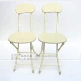 外贸折叠椅子 白色小椅子 小板凳 靠背椅子学生餐厅家用电脑椅子