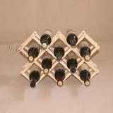 红酒架实木折叠摆件简约葡萄酒架时尚格子欧式木质酒架创意酒架木