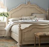 美式实木床法式复古床雕花欧式橡木雕刻床双人床卧室定制家具1.8