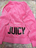 美国正品现货Juicy天鹅绒宽松粉色字母亮片套装JG008997/8998