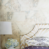 世界地图图案清新唯美现代风格 简约客厅卧室书房壁纸墙纸 遇见