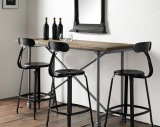 设计师复古铁艺吧台凳酒吧椅高脚吧台桌椅咖啡桌椅组合高脚凳椅子
