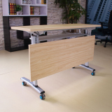职员培训桌可折叠移动条台桌厂家直销洽谈桌会议桌翻板桌长条桌