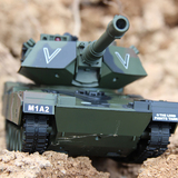 美国M1A2坦克打弹 遥控玩具 充电坦克新品 永行战斗坦克仿真模型