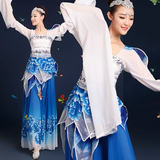 2016春夏新款水袖舞蹈服古典舞蹈服装舞台独舞表演演出服女中国风