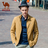 骆驼男装 2015春装新款夹克男  男士日常休闲立领jacket外套男