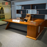 那古广东个性斜角油漆大班桌老板桌总裁办公台现代时尚简约2.8米