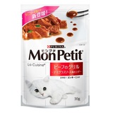 日本Monpetit猫咪主粮妙鲜包 法国至尊厨房 牛骨烧汁原味牛肉70g