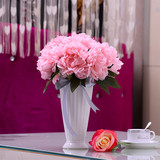 陶瓷创意时尚白色花瓶现代简约客厅餐桌摆件家居家饰干花花器插花