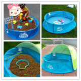 包邮沙滩玩具宝宝澡盆儿童戏水池海洋球池超大决明子池可折叠沙池