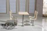 肯德基快餐桌椅|分体不锈钢快餐桌椅 不锈钢固定脚餐桌椅 快餐桌