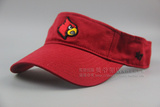 正品NCAA路易斯维尔大学红雀队空顶帽子休闲运动遮阳红色太阳帽潮