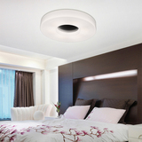 LED吸顶灯简约现代圆形卧室灯遥控调光调色温阳台走廊面包灯