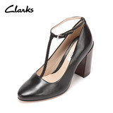 clarks女鞋2015春季新款商务休闲正装粗跟高跟鞋Crumble Berry