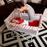 新生儿婴儿床超轻便可折叠移动宝宝BB旅行便携简易迷你小床送蚊帐