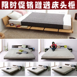 简约榻榻米床单人床1.2M双人床1.8米日韩式板式的床1.5m创意现代