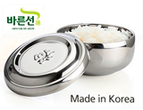 韩国带盖不锈钢碗 双层防烫加厚米饭碗 韩国韩式真空碗 儿童饭碗