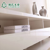 林氏木业时尚电视柜 现代卧室客厅1.8米长柜 板式电视桌家具HY-U5