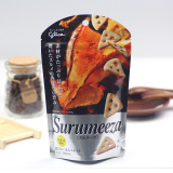日本进口 固力果Surumeeza浓厚烤鱿鱼角切小饼干 40g 格力高零食