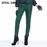 艾莱依2016冬新款双拉链双面休闲加厚保暖时尚羽绒裤女ERAL1012D