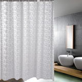 3D酒店浴室窗帘防水防霉 卫生间半透明EVA布隔断门帘子加厚送挂钩