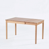 日式简约实木功能餐桌 北欧实木推拉餐台 小户型伸缩餐桌实木家具
