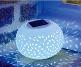 太阳能小夜灯陶瓷灯光控LED床头灯LED灯太阳能灯太阳能陶瓷灯