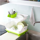 厨房塑料碗架沥水架收纳架置物架餐具沥碗架整理架碗碟架双层碗架