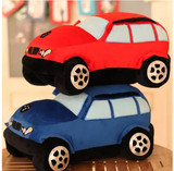 小汽车毛绒玩具宝马奔驰车模型创意抱枕汽车公仔玩偶男孩玩具