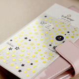 日本soina正品 清新金色星星款 烫金贴纸 手帐装饰 日记贴 单张入