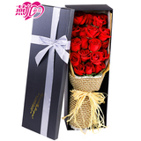 19朵红玫瑰礼盒七夕节情人节礼物鲜花同城速递上海杭州重庆全国订