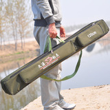 特价鱼竿包1.2米双层渔具包帆布防水台钓竿包长节竿渔具垂钓用品