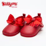 kiddyears婴儿学步鞋软底鞋真皮女宝宝鞋防滑春款公主鞋儿童鞋子