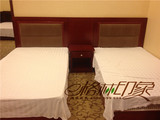 商务快捷酒店全套家具软包床头床箱定制标间单间大床房环保板材