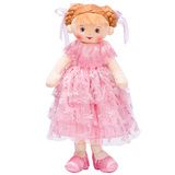布娃娃女孩人形 可爱公仔洋娃娃毛绒玩具礼服公主人偶生日礼物女